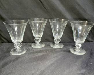 8 Astrid Swedish blown glass water goblet