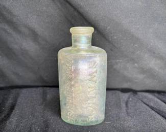  4" Swaim's Vermifuge Dipintury Opalescent Glass