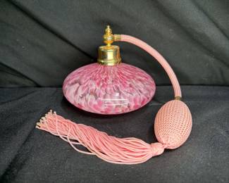 Pink Art Glass Atomizer