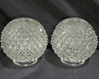 Diamond Cut Points Glass Globe Light Shade