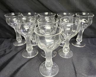 9 Hollow Stem Champagne Glasses
