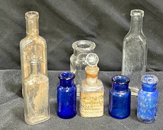 8 Apothecary Bottles