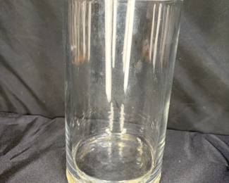  Heavy Clear Glass Hurricane with a Glass Base