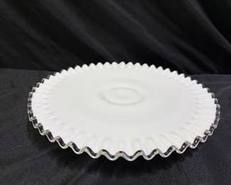  Fenton 12" Silver Crest Cake Plate