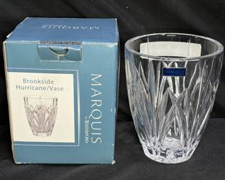 New Marquis by Waterford Brookside Hurricane Vase