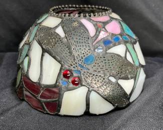  Dale Tiffany Signed Firefly Stained Glass Shade
