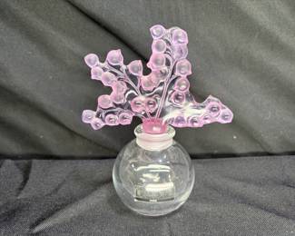 Lalique Clairefontaine Perfume Bottle Purple