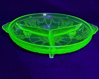 Green Uranium Ballerina Relish Dish