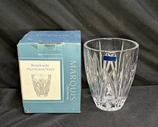  Marquis by Waterford Brookside Hurricane Vase