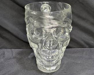 Treasure Island Casino Pirate Skull Glass Mug