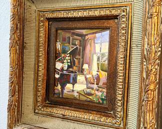 Beautifully framed artwork throughout 