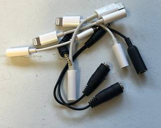 Apple Lightning to 3.5mm Headphone Jack Adapter and Lightning to USB Adapter Bundle