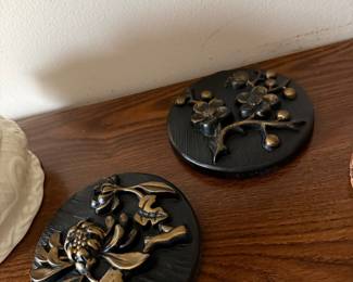 Miller Studio Art Deco Floral Medallions (Set of 2)