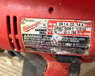 Milwaukee 14.4V Cordless Hammer Drill 0614-20