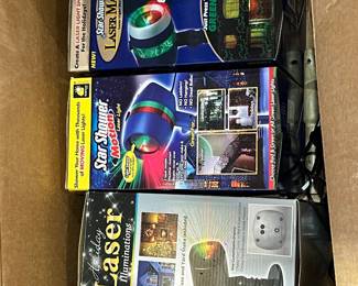 Lot of 3 Star Shower Laser Light Projectors (Laser Magic, Motion, Holiday Laser Illuminations)