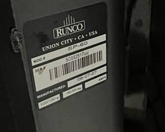 Runco SP-60 Widevision Flat Panel Television
