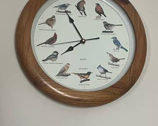 1997 MFA Mark Feldstein Singing Bird Wall Clock
