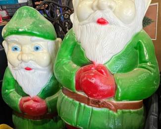 Vintage Union Products Blow Mold Christmas Elves