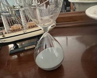 Glass Hourglass with Sand