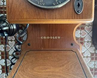 Crosley Wall-Mount Rotary Dial Telephone