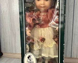 Geppeddo Porcelain Doll in Original Box