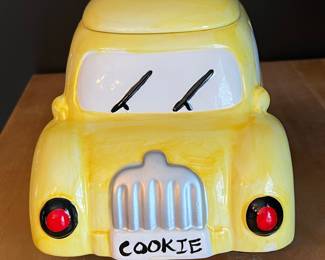 Yellow Taxi Cookie Jar with Lights & Sound