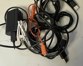 Assorted Apple iPhone Chargers and Cables