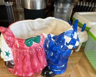 Vintage Black Americana "Boy and Girl" Cookie Jar