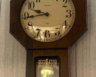Verichron Regulator Wall Clock with Westminster Chimes