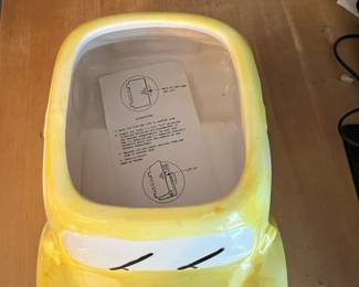 Yellow Taxi Cookie Jar with Lights & Sound