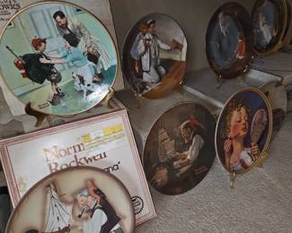 Norman Rockwell plates & figurines