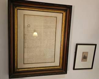 Abraham Lincoln signed document