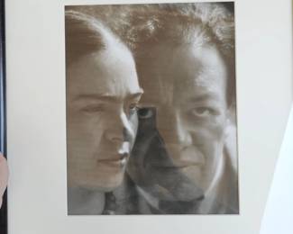 Martin Munkacsi silver gelatin photo of Frida Kahlo & Diego Rivera