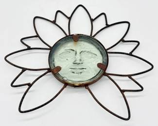 52 RusticMetalwGlassSunFace