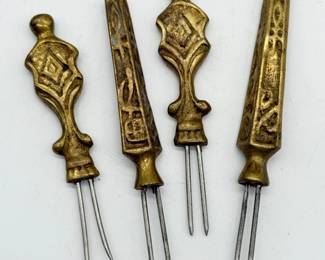 96 VintageBrassCornSkewers