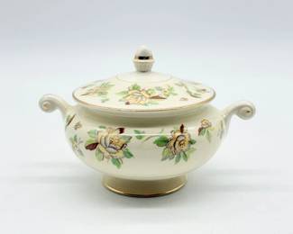 128 Vintage1949HomerLaughlinEggshellNautilusDish