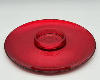 45 MikasaGalaRedChipDipPlate