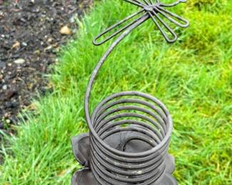 58 MetalDragonflyGardenStake