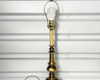 49 VintageHeavyStiffelModelBrassTableLamp
