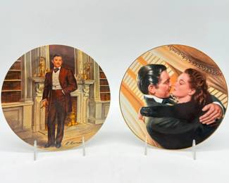 158 GoneWithTheWindMarryMeScarlettRhettButlerPlates