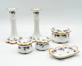 153 VintageLimogesVanitySet