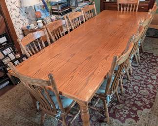 Beautiful custom built dining room table 