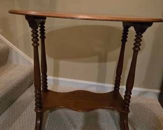 Vintage 2 tier side table $75