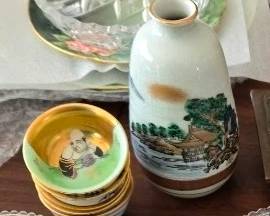 Antique Saki set