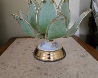 Vintage Lotus Leaf Lamp $75