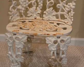 Cast Iron Porch Chair, Vintage. $50