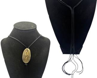 Fabric Necklaces set of 2