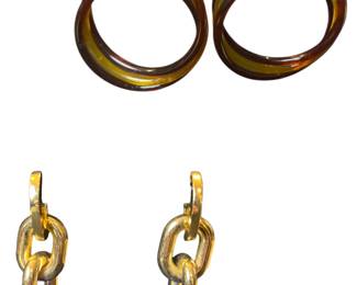 Funky Acrylic Earrings Set of 2