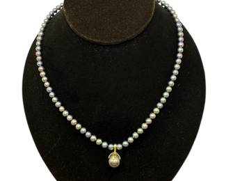 14k Gold Tahitian Pearl Necklace