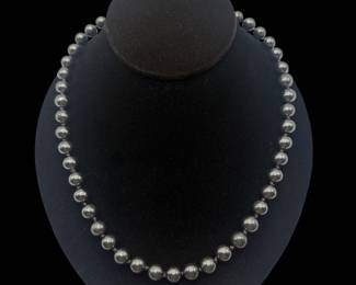 Hematite Beaded Necklace